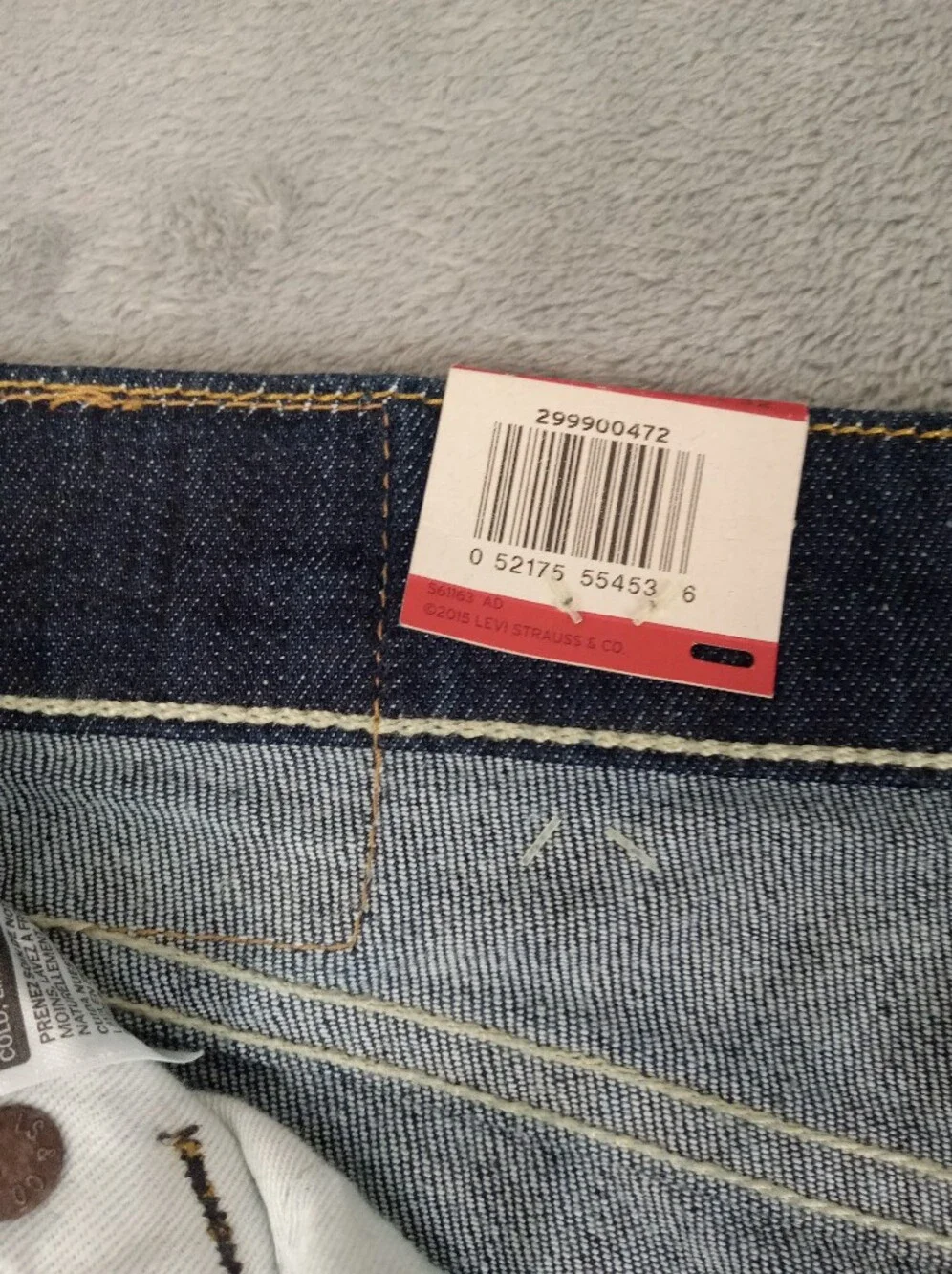 Levi's 504 Men's Straight Leg Dark Indigo Jeans Size 36x32 NWT
